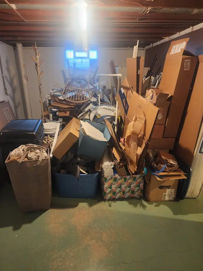 Roll-off dumpster container at job site for Construction Dumpster Rental in Manitowoc